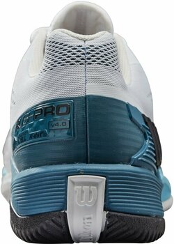 Calçado de ténis para homem Wilson Rush Pro 4.0 Mens Tennis Shoe White/Blue Coral/Blue Alton 43 1/3 Calçado de ténis para homem - 4