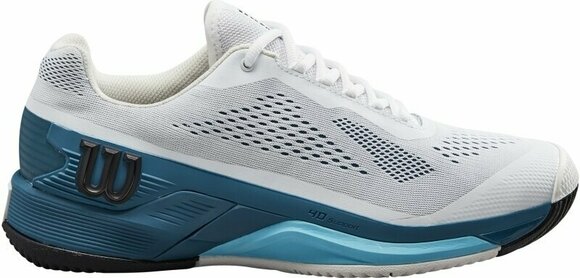 Zapatillas Tenis de Hombre Wilson Rush Pro 4.0 Mens Tennis Shoe White/Blue Coral/Blue Alton 44 2/3 Zapatillas Tenis de Hombre - 2