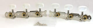 Guitar Tuning Machines Partsland J58-NI-R1L1 Nickel Guitar Tuning Machines - 2