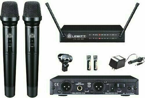 Conjunto de micrófono de mano inalámbrico LEWITT LTS 240 Dual D - 3