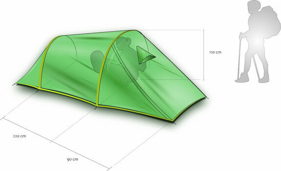 Telt Rockland Trail 3P Tent Green Telt - 5