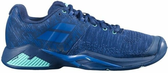 Men´s Tennis Shoes Babolat Propulse Blast All Court Men Dark Blue/Viridian Green 42,5 Men´s Tennis Shoes - 2