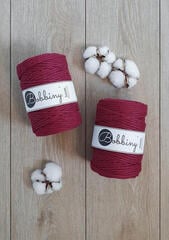 Kanap Bobbiny Macrame Cord 5 mm 100 m Wine Red Kanap - 1