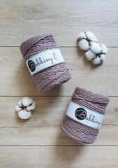 Konac Bobbiny 3PLY Macramé Rope 5 mm 100 m Mauve Konac - 1