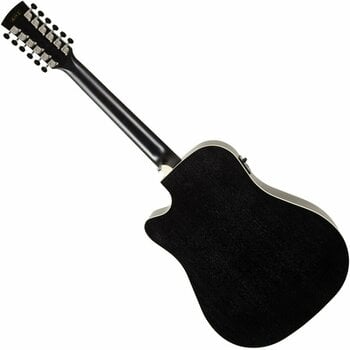 12 húros elektroakusztikus gitár Ibanez AW8412CE-WK Weathered Black - 2