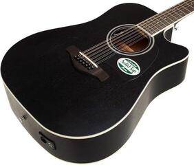 Gitara elektroakustyczna 12-strunowa Ibanez AW8412CE-WK Weathered Black Gitara elektroakustyczna 12-strunowa - 2