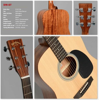 Akustikgitarre Sigma Guitars DM-ST - 2