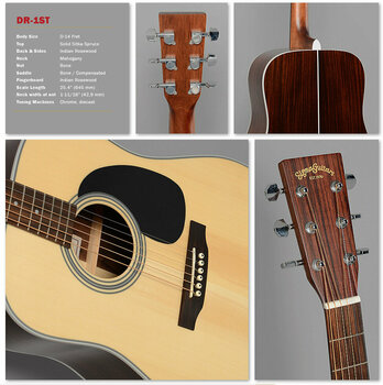 Akustikgitarre Sigma Guitars DR-1ST - 2