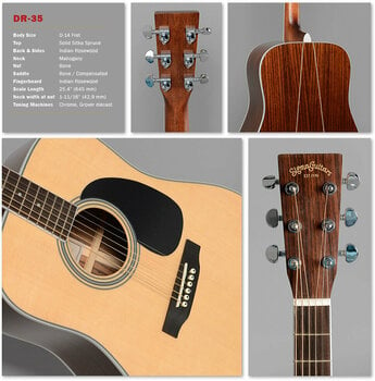 Akusztikus gitár Sigma Guitars DR-35 - 2