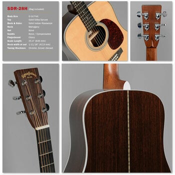 Akustična kitara Sigma Guitars SDR-28H - 2