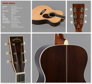 Akusztikus gitár Sigma Guitars SOMR-28MLE - 3
