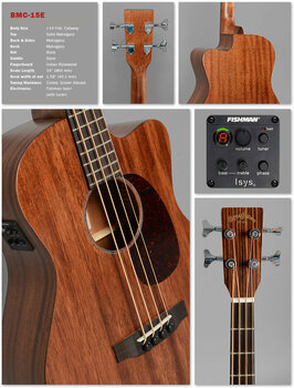 Akustik Bass Sigma Guitars BMC-15E - 2