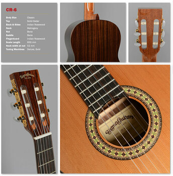Guitarra clásica Sigma Guitars CR-6 - 2