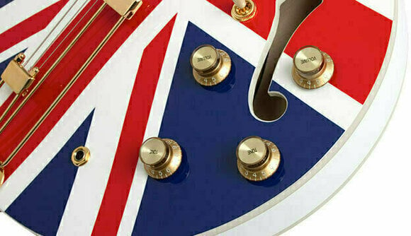 Semi-akoestische gitaar Epiphone Union Jack Sheraton Limited Edition - 2
