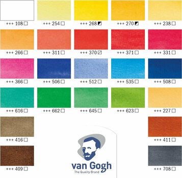 Акварелни бои Van Gogh Комплект акварелни бои 24 бр - 4