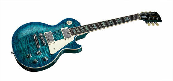 Guitarra elétrica Gibson Les Paul Standard Premium Quilt 2015 Ocean Water Perimeter - 5