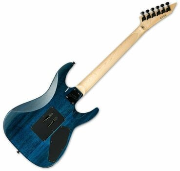 Electric guitar ESP LTD MH-203QM-LH See Thru Blue - 2