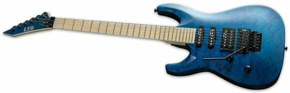 Electric guitar ESP LTD MH-203QM-LH See Thru Blue - 3