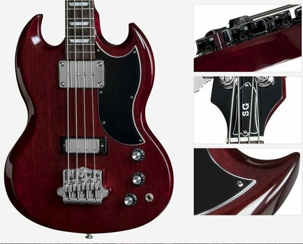 Elektromos basszusgitár Gibson SG Standard Bass 2015 Heritage Cherry - 2