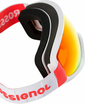 Masques de ski Rossignol Ace Hero White/Orange Red Mirror/Yellow Masques de ski - 4