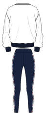 Lenjerie de fitness Fila FPW4098 Woman Pyjamas Alb/Albastru - 1