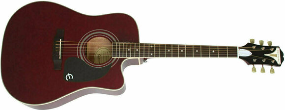 Dreadnought elektro-akoestische gitaar Epiphone Pro-1 Ultra Wine Red - 4