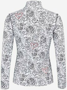 Mikina a tričko Head Rebels Allover Midlayer Women White/Black L Svetr - 2