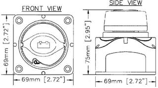 Lodní vypínač BEP 701 Battery Main Switch 48 V Lodní vypínač - 4