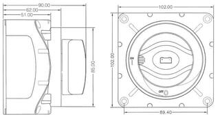 Lodní vypínač BEP 720 Battery Main Switch Heavy Duty 48 V Lodní vypínač - 1