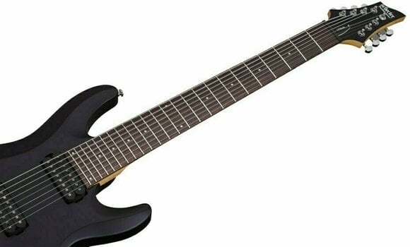 8 струнна електрическа китара Schecter Deluxe C-8 Satin Black - 2