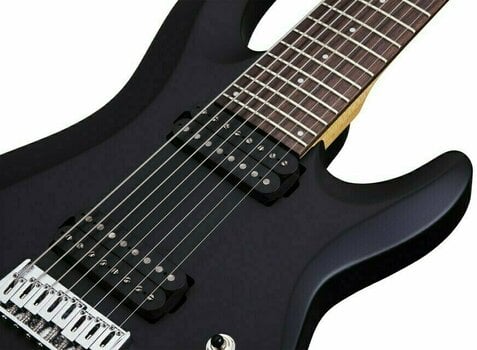 8 струнна електрическа китара Schecter Deluxe C-8 Satin Black - 6