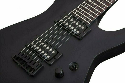 7-string Electric Guitar Schecter Stealth C-7 Satin Black - 7