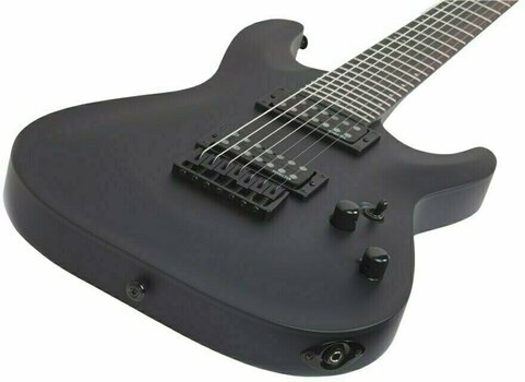 7-string Electric Guitar Schecter Stealth C-7 Satin Black - 8