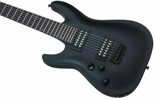 Електрическа китара-лява ръка Schecter Stealth C-7 LH Satin Black - 2