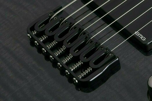 Електрическа китара-лява ръка Schecter Banshee-7 Active LH Trans Black Burst - 5