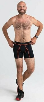 Fitness Underwear SAXX Kinetic Boxer Brief Black/Vermillion XL Fitness Underwear - 3