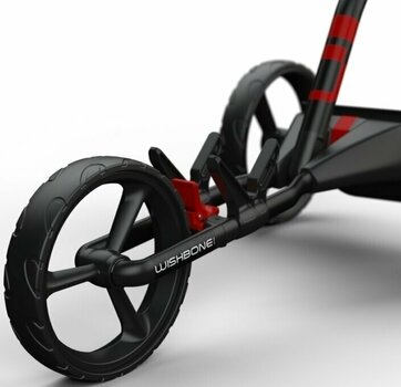 Chariot de golf électrique Wishbone Golf NEO Electric Trolley Charcoal/Red Chariot de golf électrique - 3