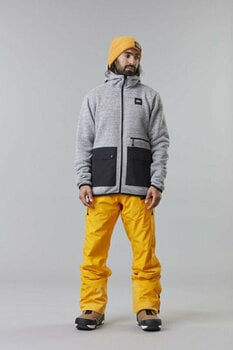 Ski T-shirt/ Hoodies Picture Ambroze Fleece Grey Melange XL Kapuzenpullover - 3