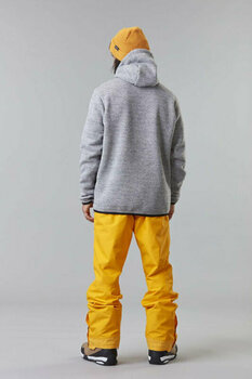 T-shirt/casaco com capuz para esqui Picture Ambroze Fleece Grey Melange XL Hoodie - 4