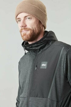 T-shirt/casaco com capuz para esqui Picture Bake Grid FZ Fleece Black L Ponte - 5