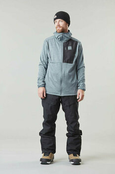 T-shirt/casaco com capuz para esqui Picture Bake Grid FZ Fleece China Blue M Ponte - 3