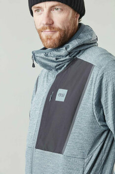 T-shirt/casaco com capuz para esqui Picture Bake Grid FZ Fleece China Blue M Ponte - 5
