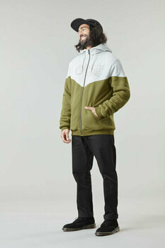 T-shirt/casaco com capuz para esqui Picture Basement Plush Z Hoodie Army Green 2XL Hoodie - 3