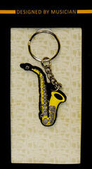 Music pendant Musician Designer Saxophone Key Chain - 1