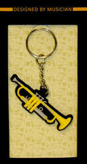 Music pendant Musician Designer Trumpet Key Chain - 1
