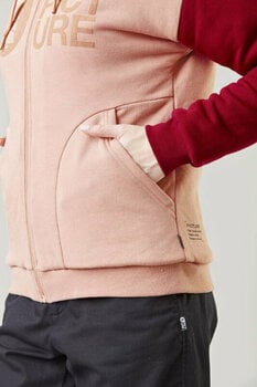 T-shirt/casaco com capuz para esqui Picture Basement Plush Z Hoodie Women Rose Creme XS Hoodie - 7