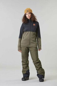 T-shirt/casaco com capuz para esqui Picture Rommana FZ Fleece Women Dark Army Green S Ponte - 3