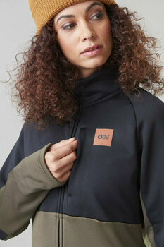 T-shirt/casaco com capuz para esqui Picture Rommana FZ Fleece Women Dark Army Green S Ponte - 5