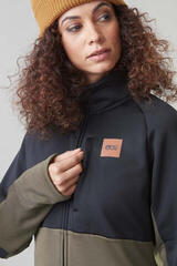Ski T-shirt / Hoodie Picture Rommana FZ Fleece Women Dark Army Green - 4