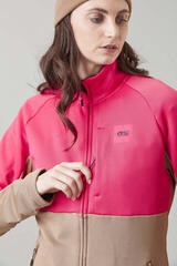 Ski T-shirt/ Hoodies Picture Rommana FZ Fleece Women Dark Stone - 4